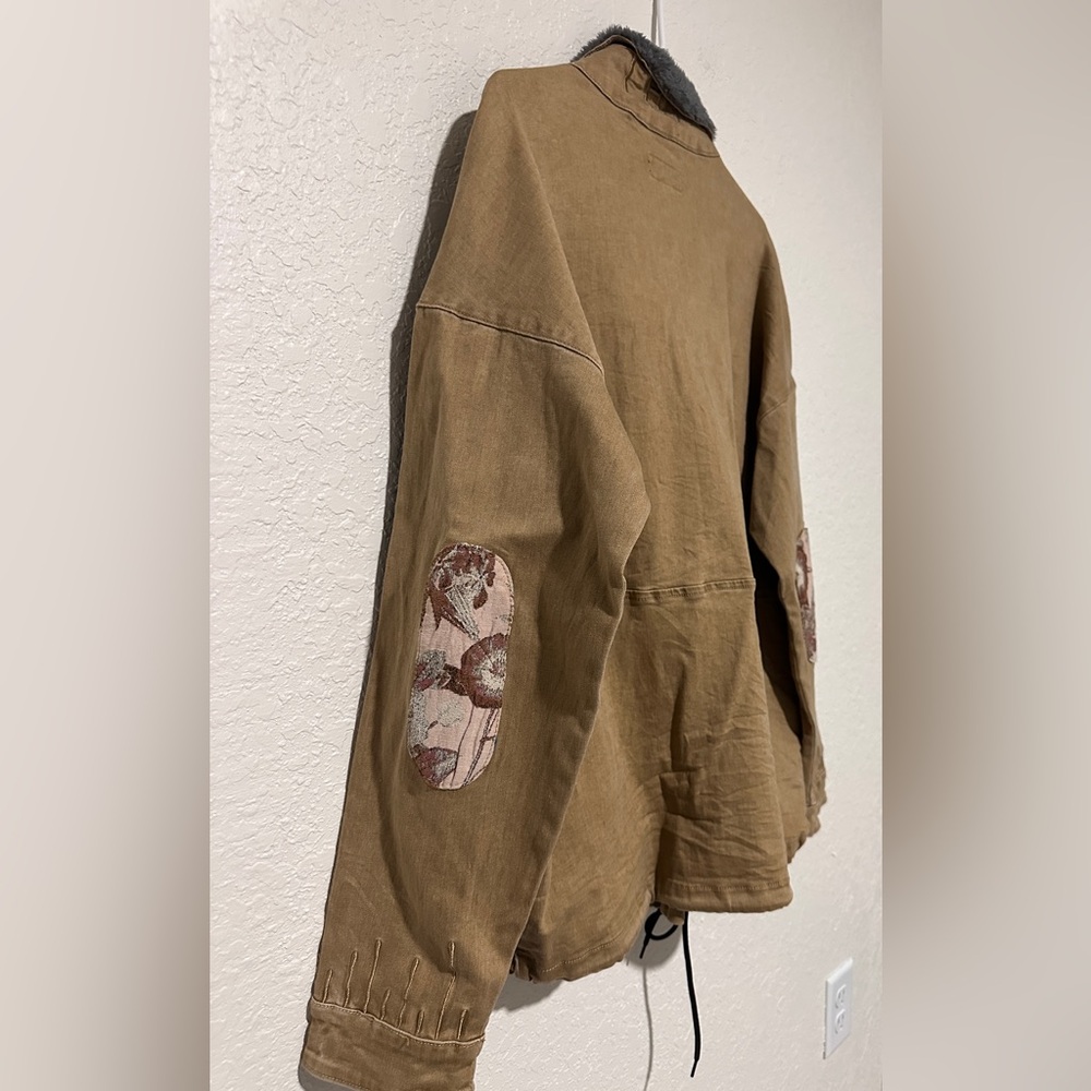 The Hideout Clothing, Fur 1/2 zip Dawn Mock Neck Anorak, size med, Unisex, NWT - Picture 8 of 13